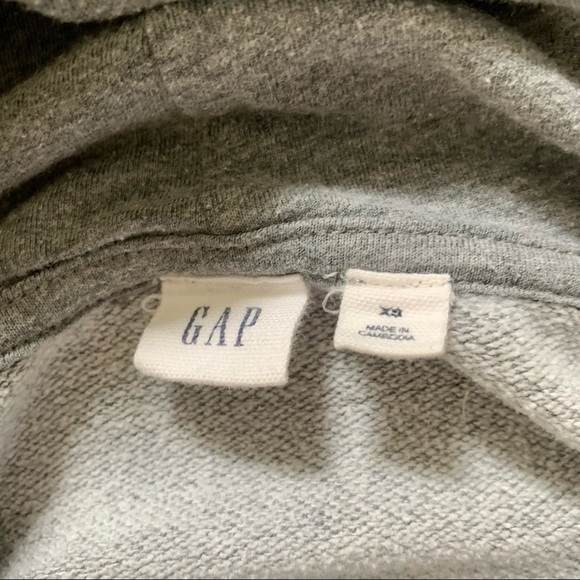 Gray lace up sweatshirt | GAP - Picture 3 of 6